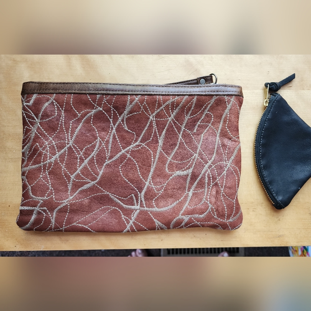 Rough & Tumble Large Alex  Clutch & Free Gift